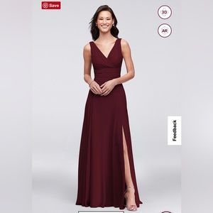 David’s bridal bridesmaid dress style F19831